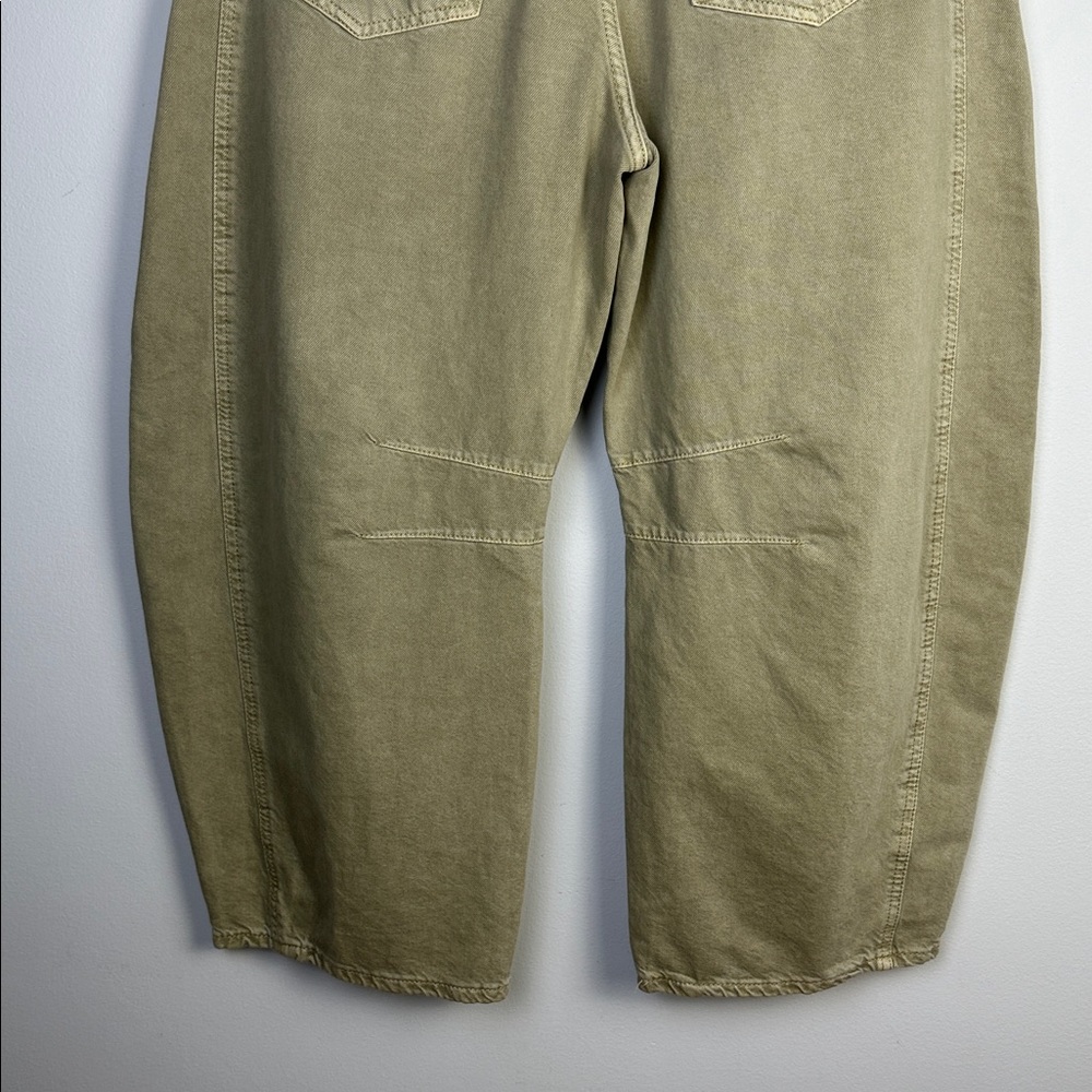 Free People We The Free Good Luck Mid Rise Barrel Jeans Size 30 Cotton Neutral - Picture 12 of 16